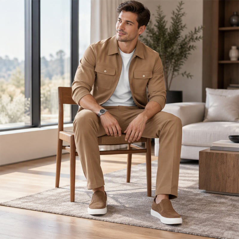 💖Black Friday Mega Deal – 50% off!💖 Men's Casual Stylish Jacket and Pants Set