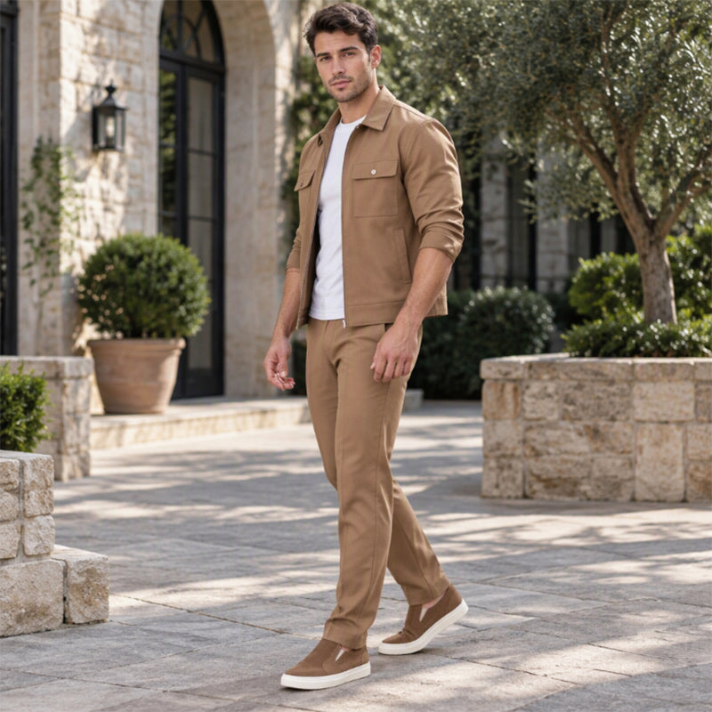 💖Black Friday Mega Deal – 50% off!💖 Men's Casual Stylish Jacket and Pants Set