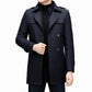 🧥Men's Mid-Length Trench Coat with Detachable Liner