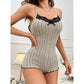 🖤Black Friday Sale:50% OFF🖤 🔥🦋 Women's Butterfly Back Lace Romper – Elegant, Flattering & Comfortable Nightwear