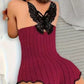 🖤Black Friday Sale:50% OFF🖤 🔥🦋 Women's Butterfly Back Lace Romper – Elegant, Flattering & Comfortable Nightwear