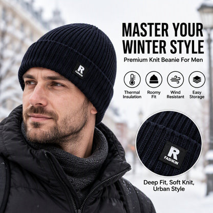 🖤Black Friday Sale:50% OFF🖤 🧢 Men's Slouchy Knit Warm Skull Cap