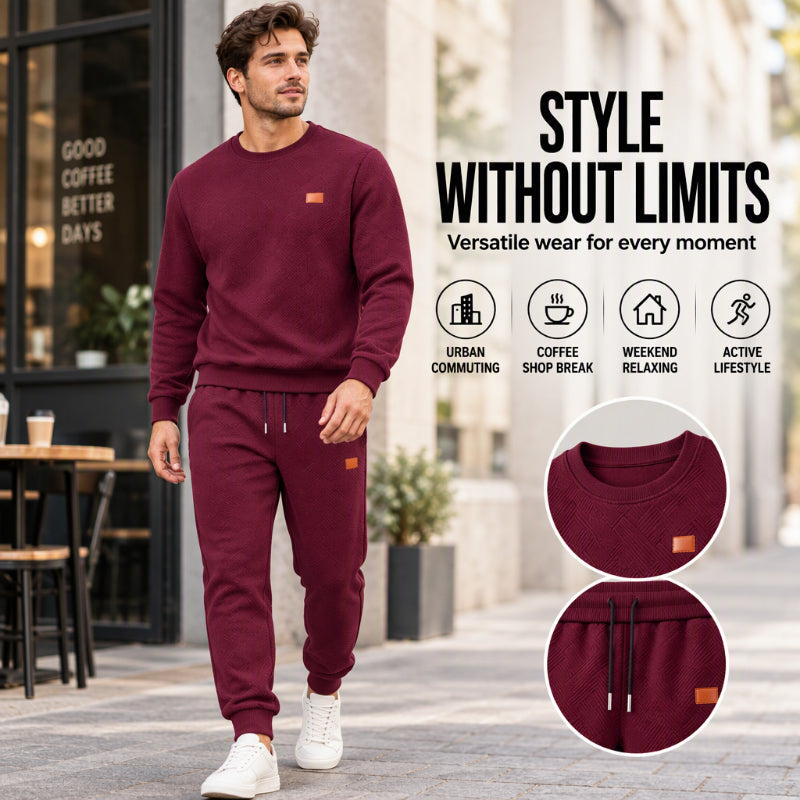 🖤Black Friday Sale:50% OFF🖤🌈 Men's Casual Textured Jacquard Sports Set