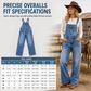 💖Black Friday Mega Deal – 50% off!💖 👖Women's Stretchy Denim Overalls Wide Leg Jumpsuit with Adjustable Straps