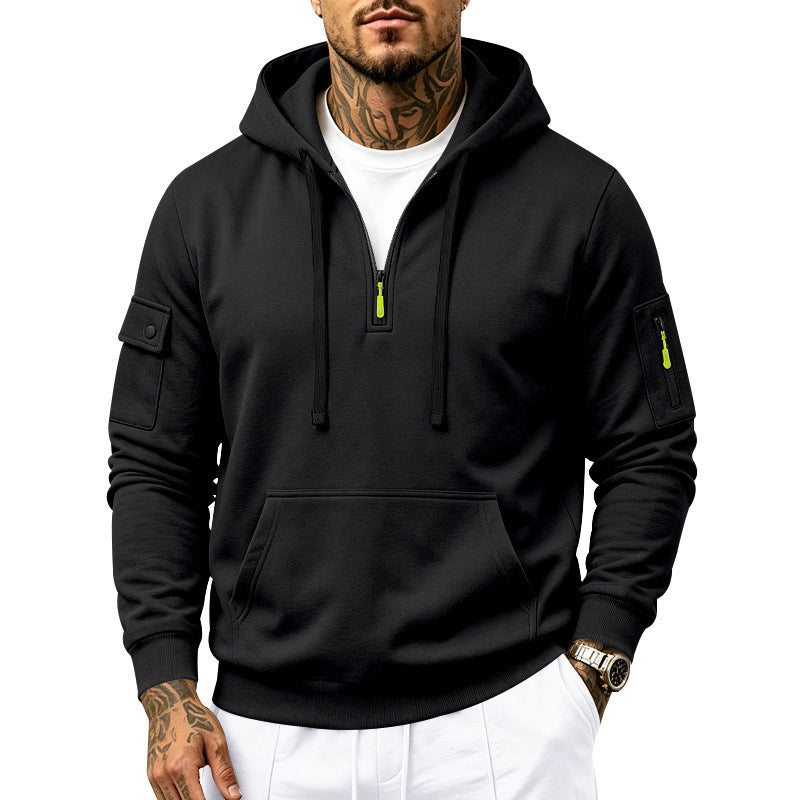 🖤Black Friday Sale:50% OFF🖤 🍂 Men's Heavyweight Fleece Lined Hooded Sweatshirt Loose Fit Casual Workwear