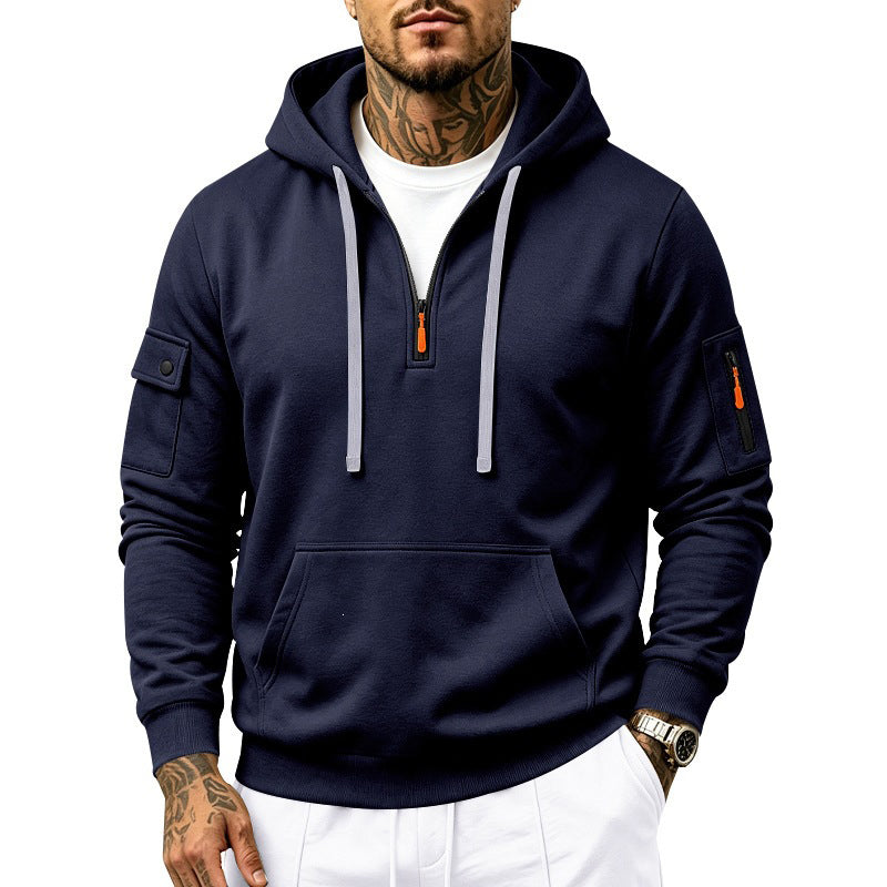🖤Black Friday Sale:50% OFF🖤 🍂 Men's Heavyweight Fleece Lined Hooded Sweatshirt Loose Fit Casual Workwear