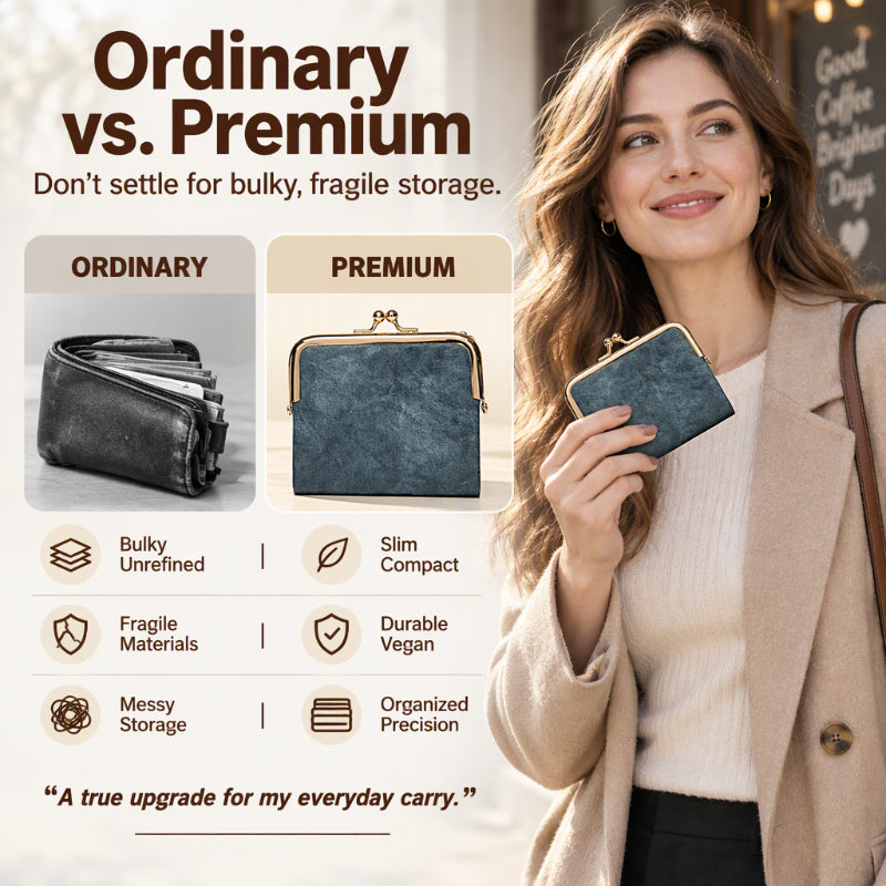 💖Black Friday Mega Deal – 50% off!💖 👛Vintage Kiss-Lock Wallet with Multi Card Holders