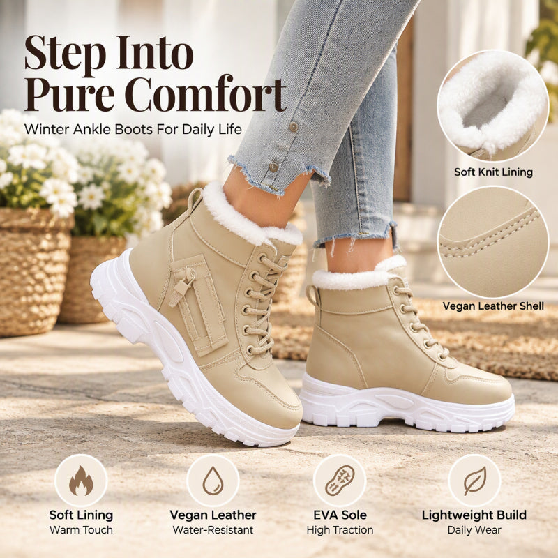 💖Black Friday Mega Deal – 50% off!💖 ❄️Women's Winter Warm Plush-Lined Ankle Boots