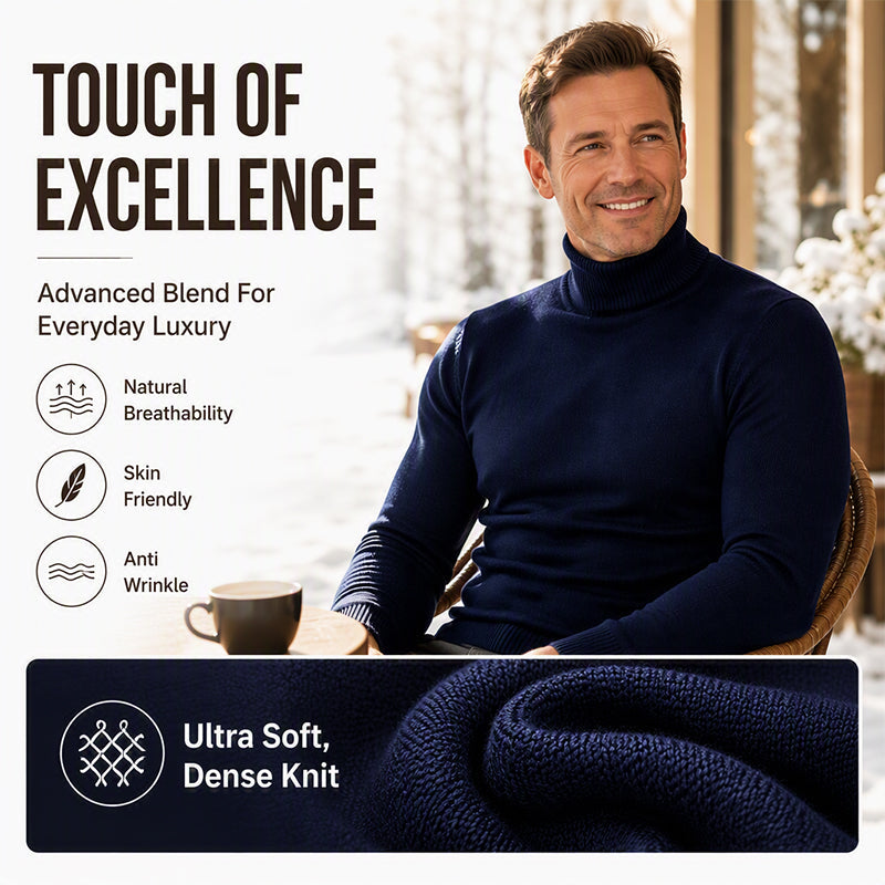 🖤Black Friday Sale:50% OFF🖤 Men's Classic Slim Fit Turtleneck Sweater