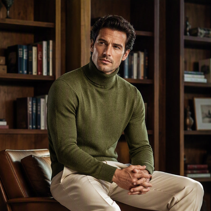 🖤Black Friday Sale:50% OFF🖤 Men's Classic Slim Fit Turtleneck Sweater