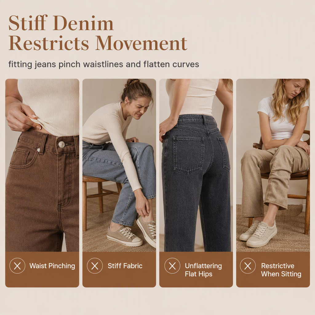 💖Black Friday Mega Deal – 50% off!💖 🤠 Women's Loose Fit Straight Leg Denim Jeans