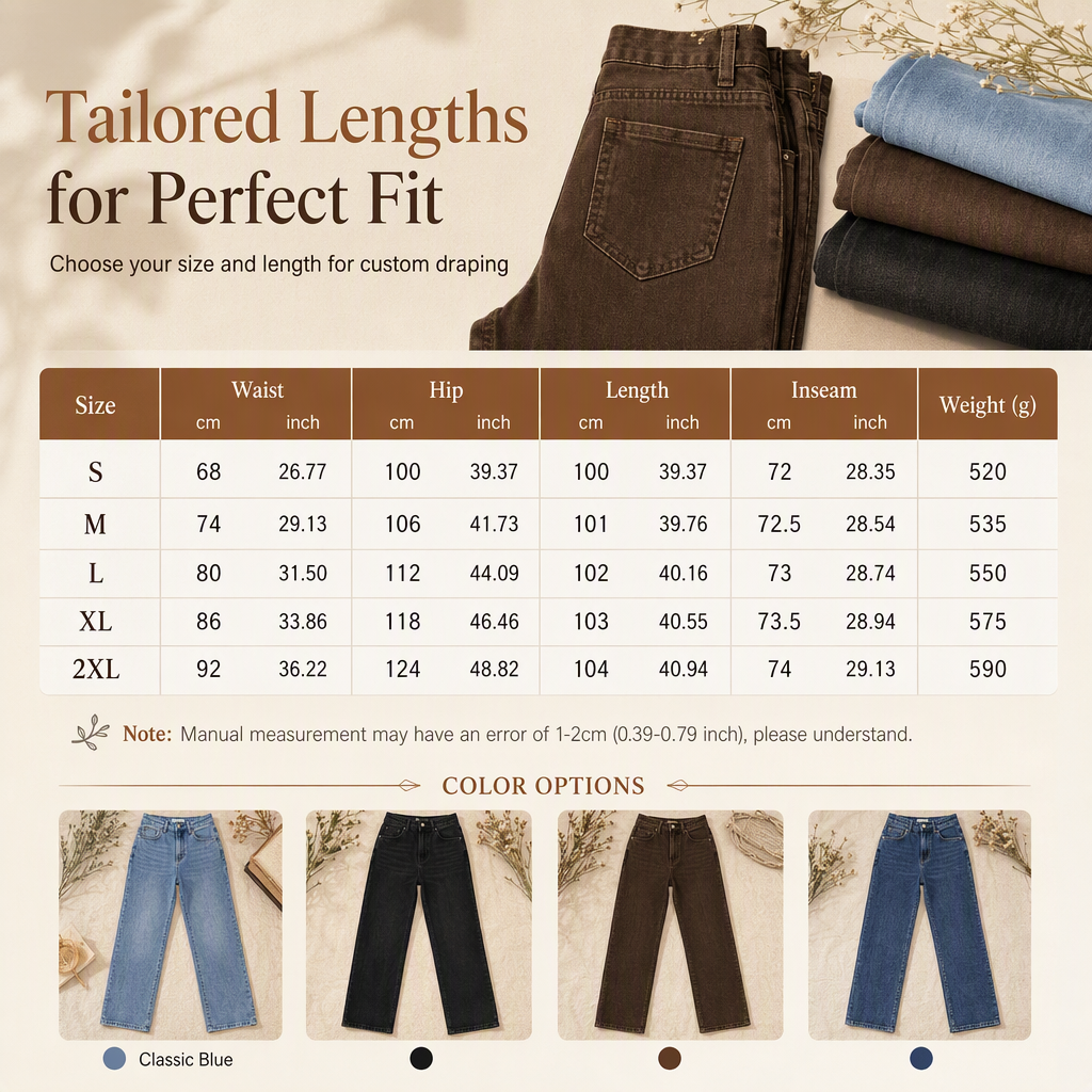 💖Black Friday Mega Deal – 50% off!💖 🤠 Women's Loose Fit Straight Leg Denim Jeans