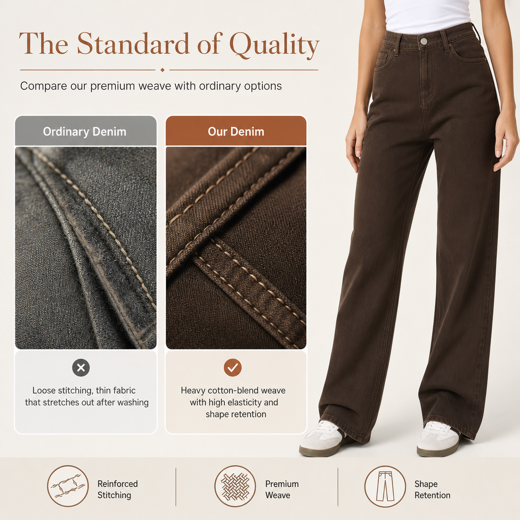 💖Black Friday Mega Deal – 50% off!💖 🤠 Women's Loose Fit Straight Leg Denim Jeans
