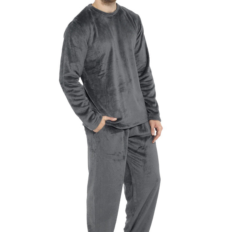 ❄️ Cozy Winter Comfort ✨ Men's Thermal Velvet Pajama Set – Soft, Warm & Perfect for Relaxing Nights 💤