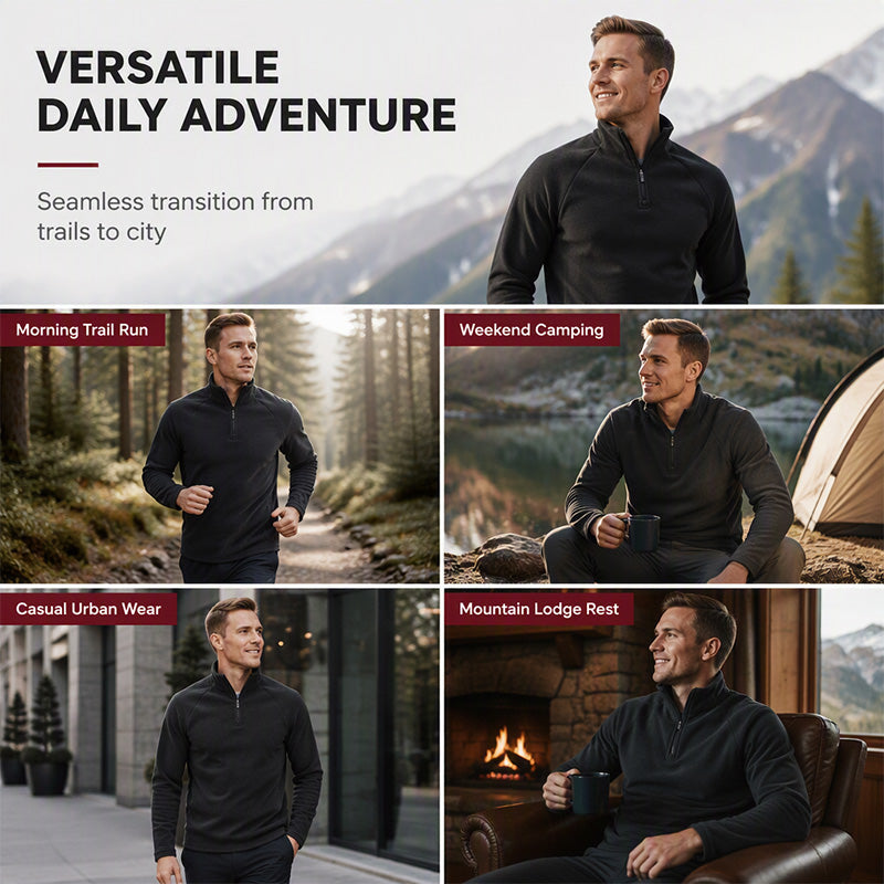 🖤Black Friday Sale:50% OFF🖤 🧥 Men's Polar Fleece Stand Collar Warm Sweatshirt