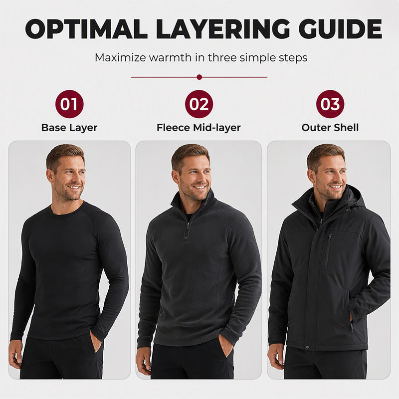 🖤Black Friday Sale:50% OFF🖤 🧥 Men's Polar Fleece Stand Collar Warm Sweatshirt