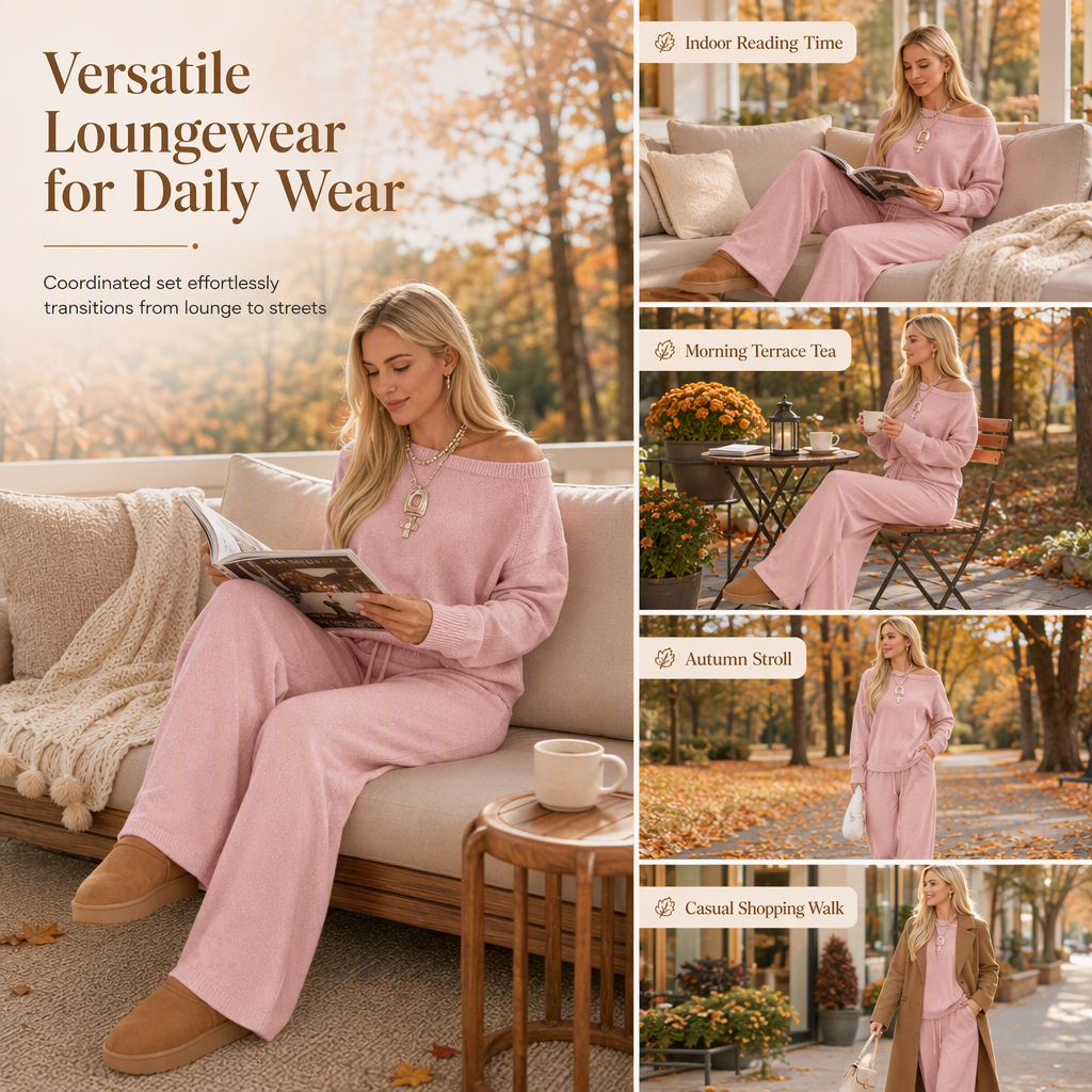 💖Black Friday Mega Deal – 50% off!💖 🍁 Comfortable Casual Matching Long Pants Set