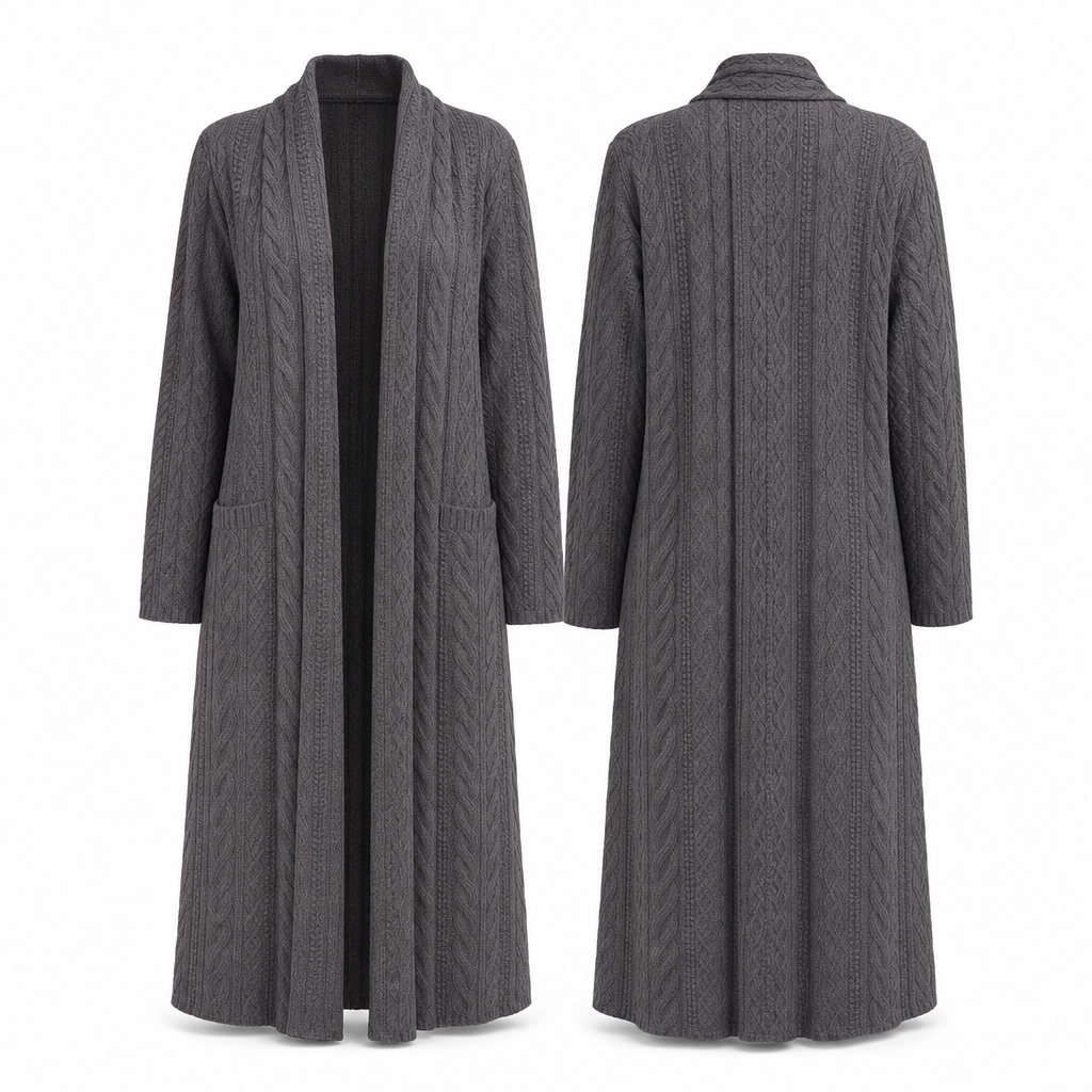💖Black Friday Mega Deal – 50% off!💖 🍁 Casual Solid Color Long Knit Cardigan Sweater