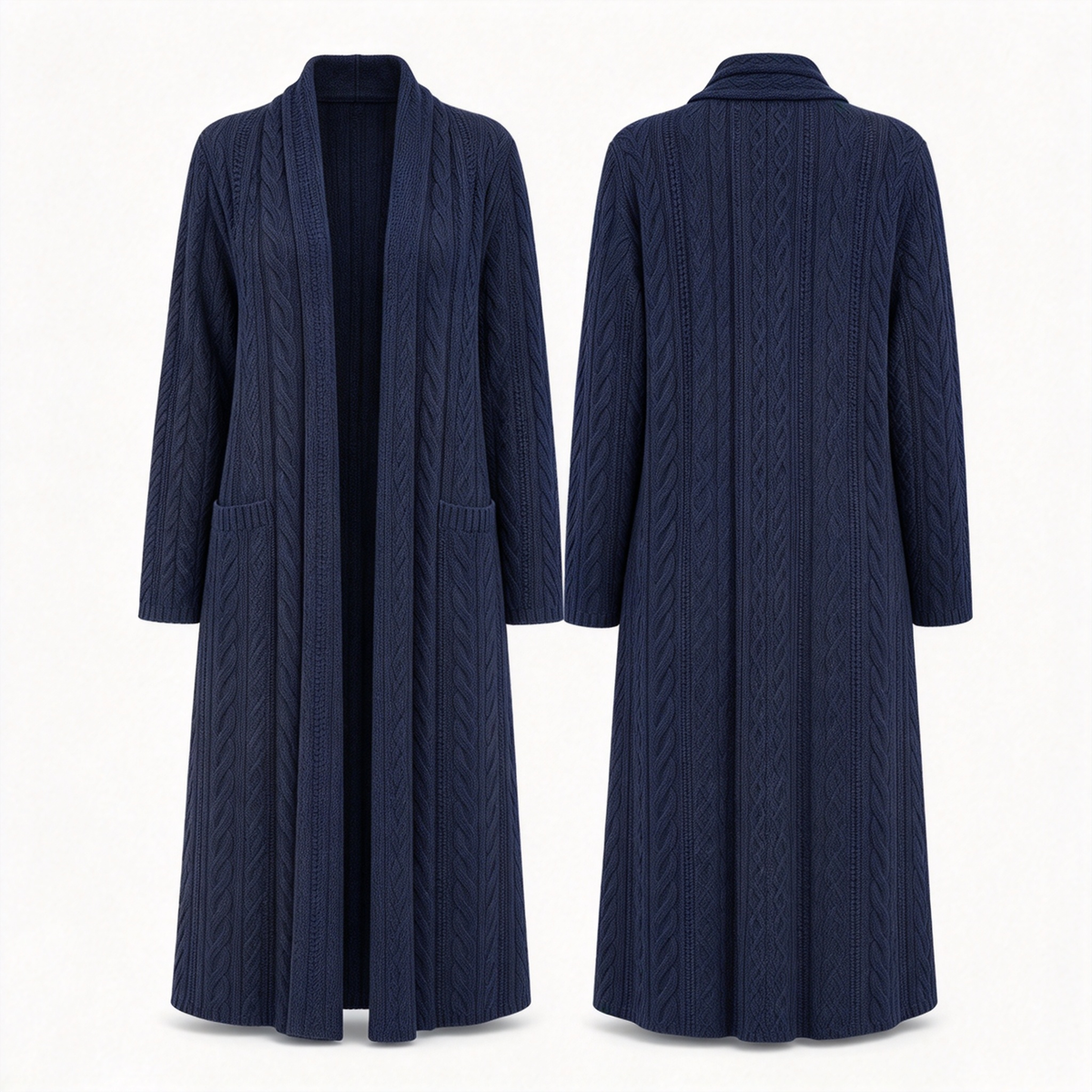 💖Black Friday Mega Deal – 50% off!💖 🍁 Casual Solid Color Long Knit Cardigan Sweater