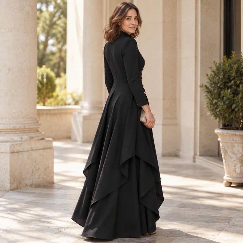 💖Black Friday Mega Deal – 50% off!💖💜Free Shipping🖤Women's Elegant Longline Coat and Wide-Leg Pants Set