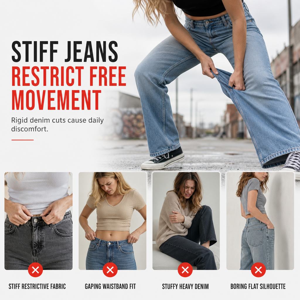 💖Black Friday Mega Deal – 50% off!💖 👖Women's High Waisted Ripped Wide Leg Denim Jeans Distressed Straight Pants