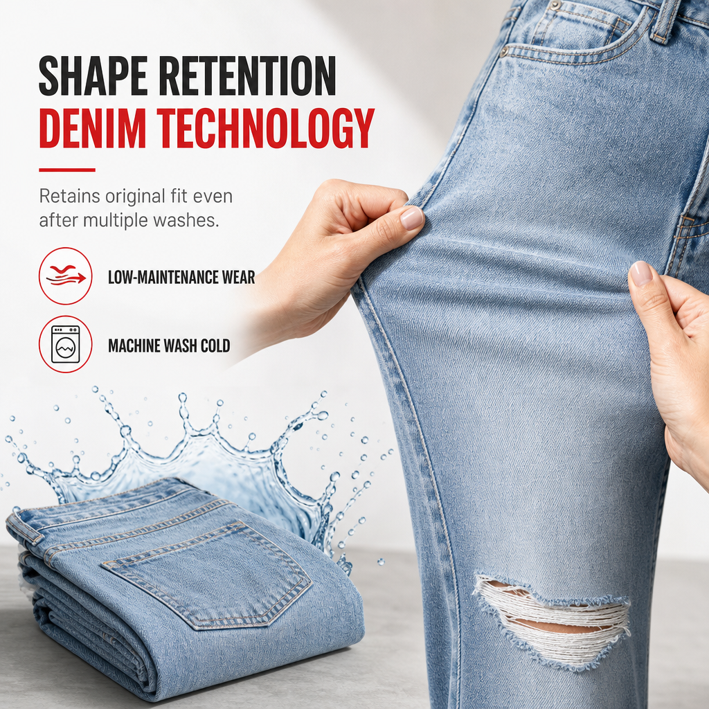 💖Black Friday Mega Deal – 50% off!💖 👖Women's High Waisted Ripped Wide Leg Denim Jeans Distressed Straight Pants