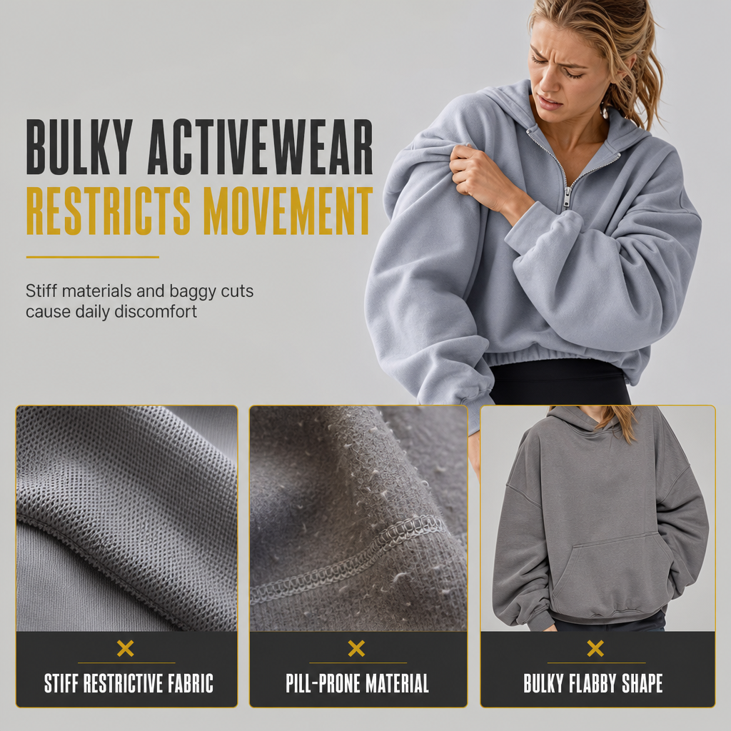 💖Black Friday Mega Deal – 50% off!💖 🌷Womens Cropped Zip Up Hoodie with Contrast Trim Long Sleeve Loose Fit Solid Color Casual Sweatshirt