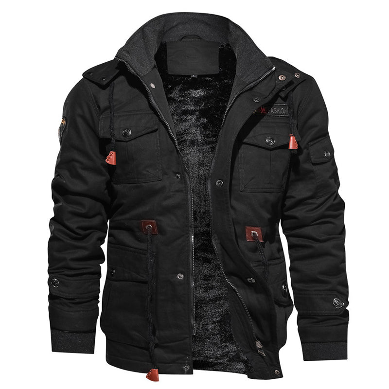 🖤Black Friday Sale:50% OFF🖤 🧥 Men's Winter Thermal Detachable Hooded Jacket