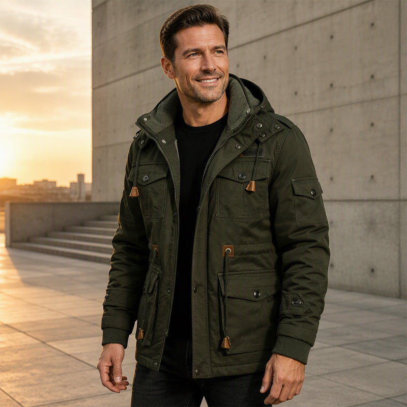 🖤Black Friday Sale:50% OFF🖤 🧥 Men's Winter Thermal Detachable Hooded Jacket