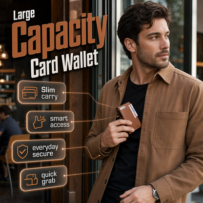 🖤Black Friday Sale:50% OFF🖤 ✨Men's Minimalist Slim RFID Blocking Wallet
