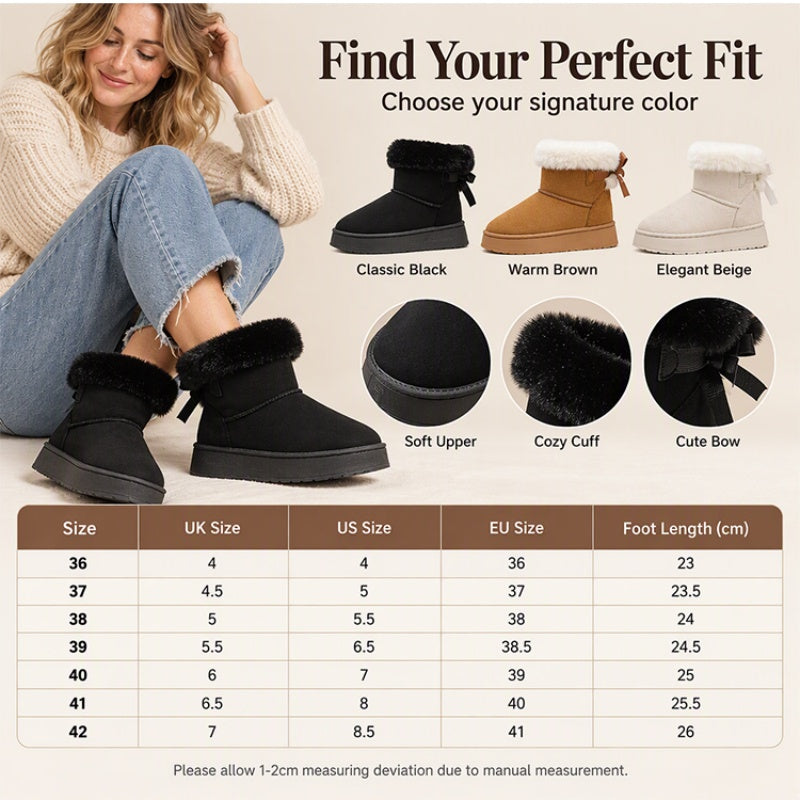 ❄️ Women's Platform Mid-Calf Snow Boots