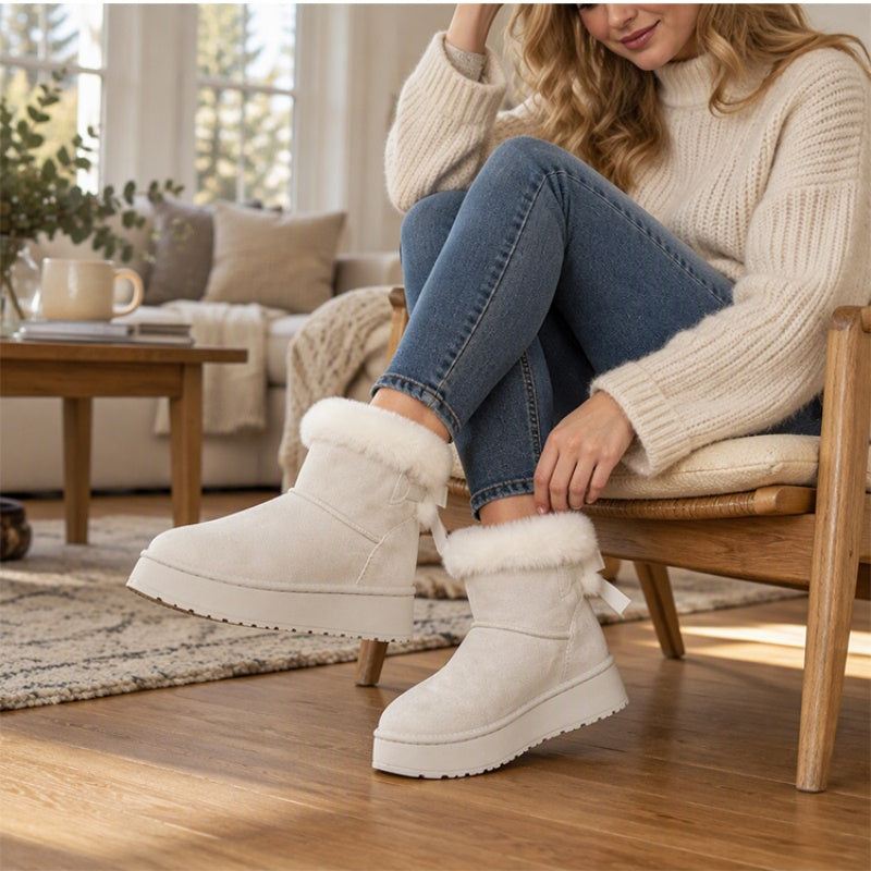 ❄️ Women's Platform Mid-Calf Snow Boots