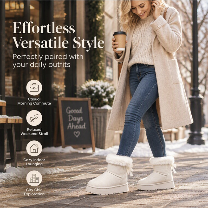 ❄️ Women's Platform Mid-Calf Snow Boots