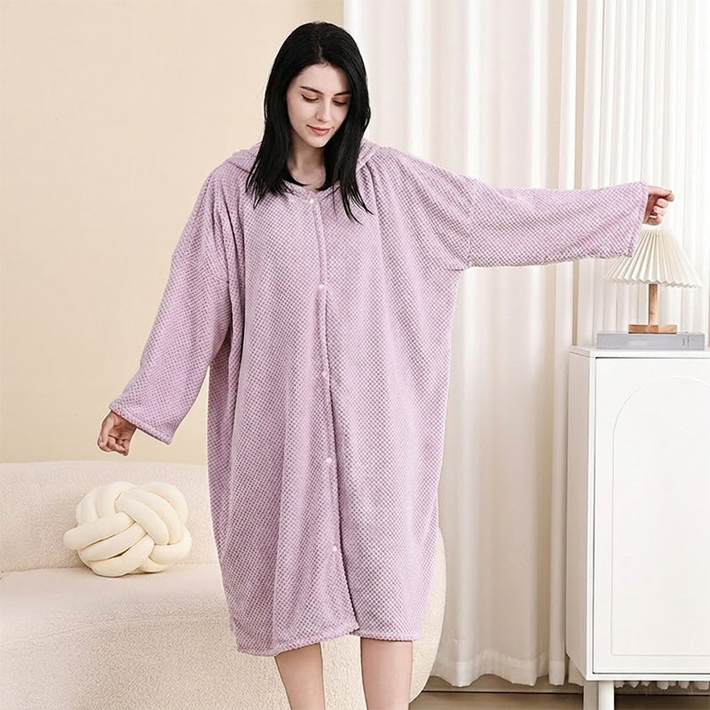 💖Black Friday Mega Deal – 50% off!💖 🌺Women's Wearable Hooded Bathrobe Towel
