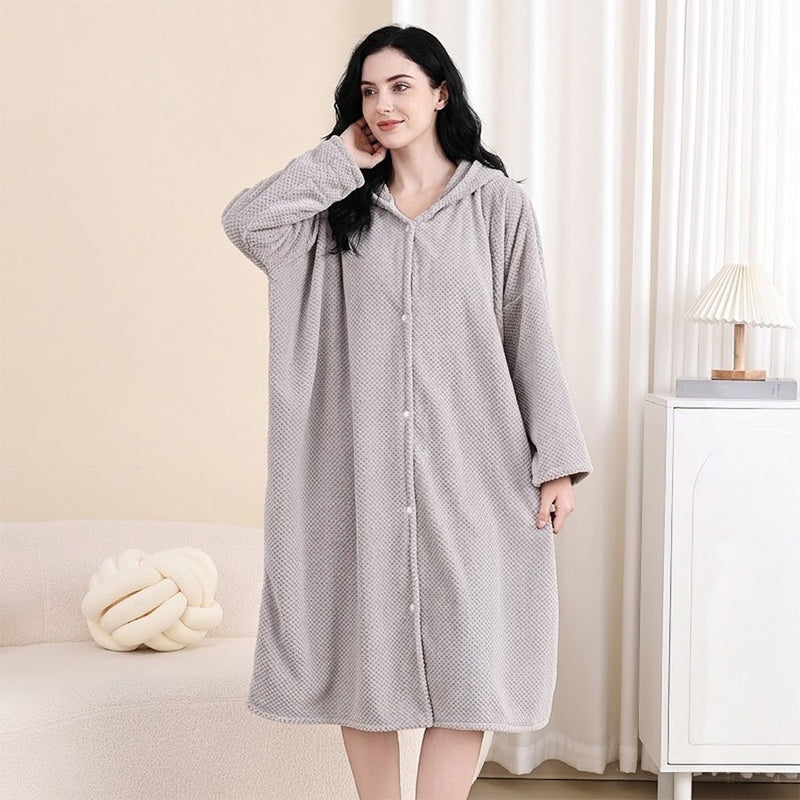 💖Black Friday Mega Deal – 50% off!💖 🌺Women's Wearable Hooded Bathrobe Towel