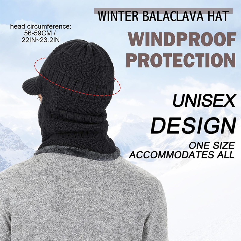 🖤Black Friday Sale:50% OFF🖤 ❄️3-in-1 Winter Balaclava, Insulated Hood with Protective Goggles