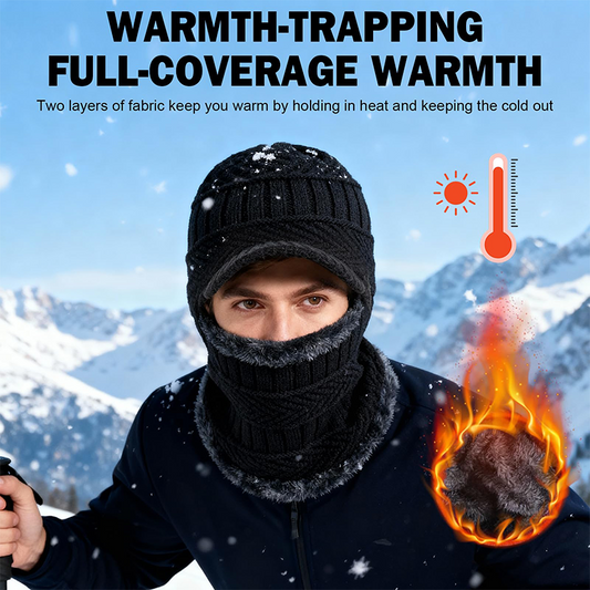 ❄️3-in-1 Winter Balaclava, Insulated Hood with Protective Goggles