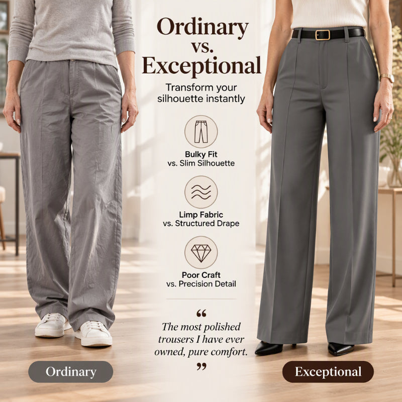 💖Black Friday Mega Deal – 50% off!💖 ☕Women's High-Waisted Wide-Leg Dress Pants
