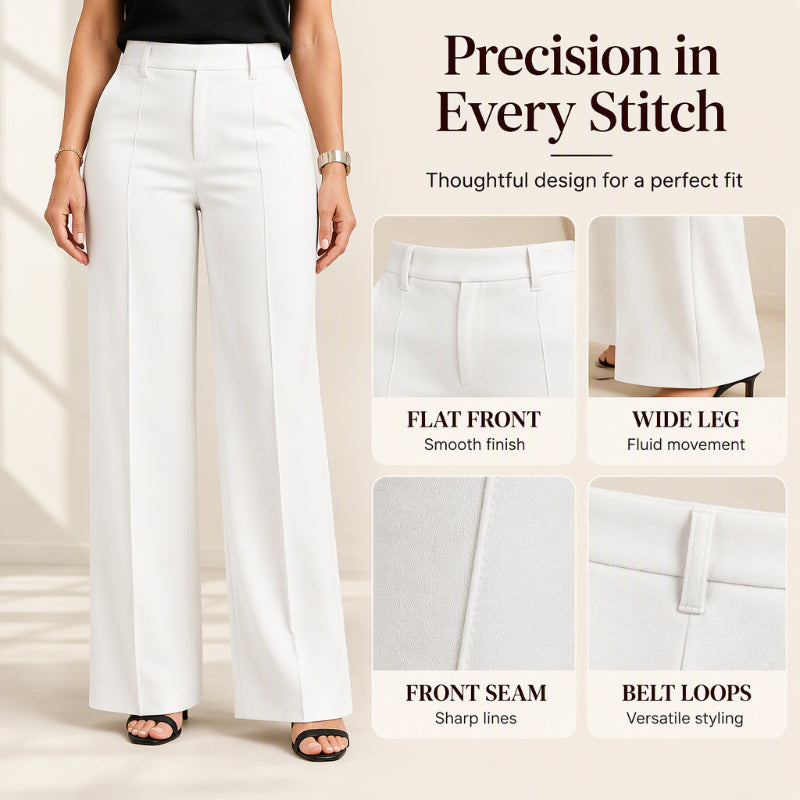 💖Black Friday Mega Deal – 50% off!💖 ☕Women's High-Waisted Wide-Leg Dress Pants