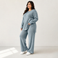 💖Black Friday Mega Deal – 50% off!💖 ☕️Women's Ribbed Knit Side-Slit Top & Pants Set