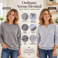 💖Black Friday Mega Deal – 50% off!💖 Women's Casual Split V-Neck Sweatshirt