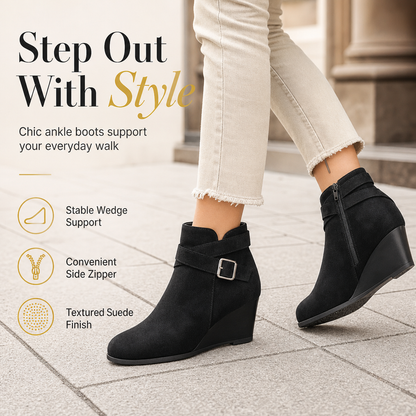 🖤Black Friday Sale:50% OFF🖤 👢Women's Casual Wedge Ankle Boots