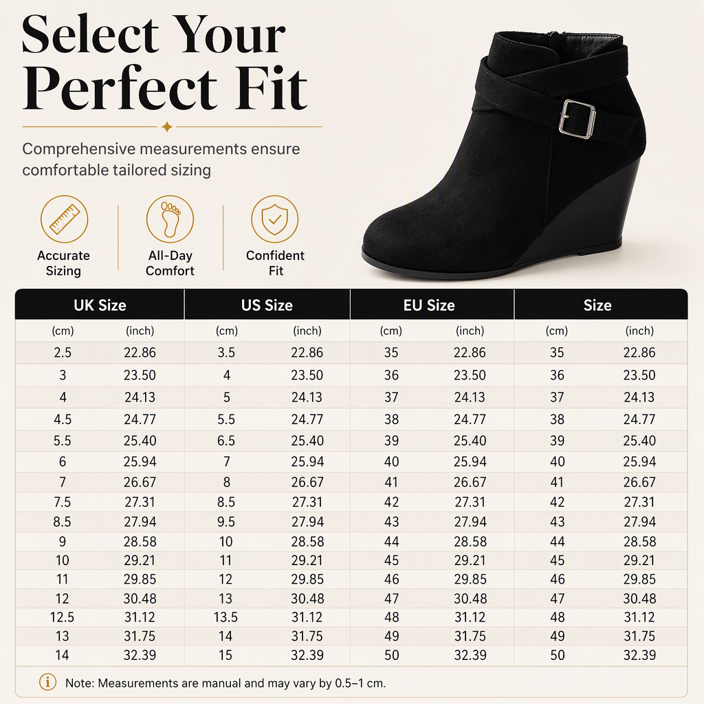 🖤Black Friday Sale:50% OFF🖤 👢Women's Casual Wedge Ankle Boots