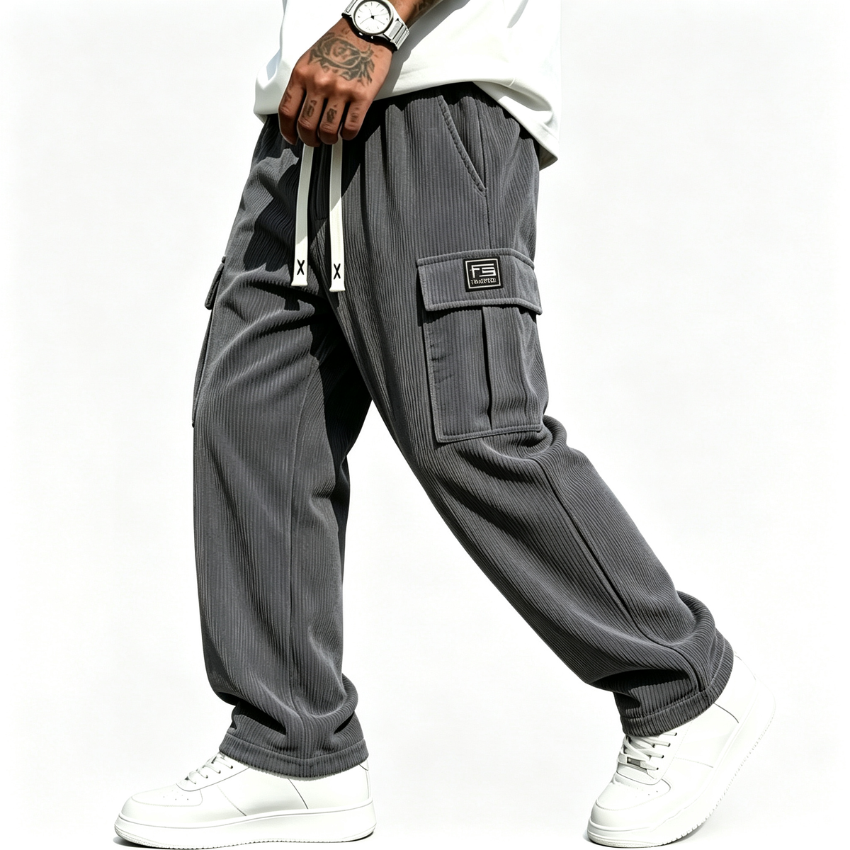 🖤Black Friday Sale:50% OFF🖤 💫Men's Relaxed Fit Corduroy Cargo Pants