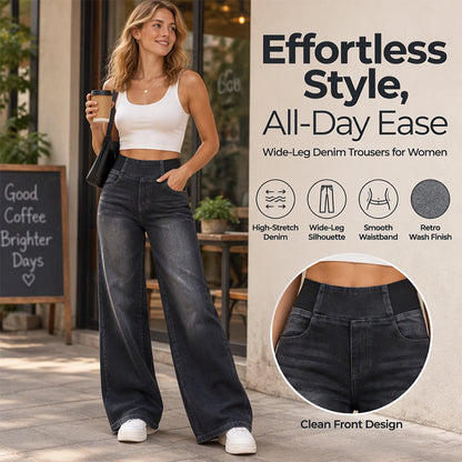 🖤Black Friday Sale:50% OFF🖤 🎉✨ Casual Stretch Wide-Leg Jeans – Premium Denim, Comfy Fit & Timeless Design
