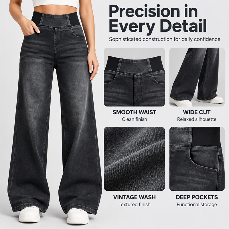 🖤Black Friday Sale:50% OFF🖤 🎉✨ Casual Stretch Wide-Leg Jeans – Premium Denim, Comfy Fit & Timeless Design