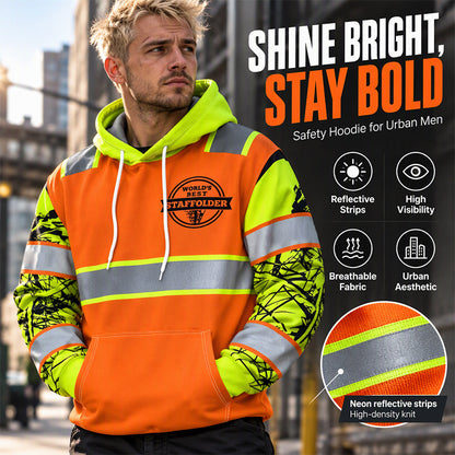 🖤Black Friday Sale:50% OFF🖤 ⚡Men's High Visibility Reflective Hooded Sweatshirt