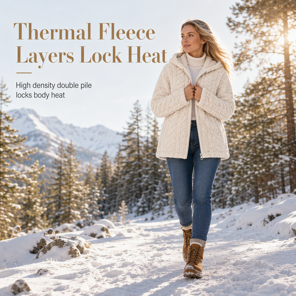 💖Black Friday Mega Deal – 50% off!💖 ❄️Women's Casual Plush Solid Color Cardigan🧸