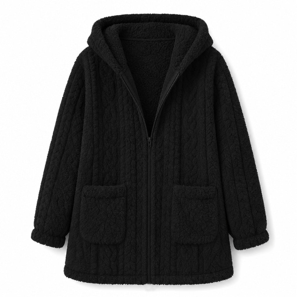 💖Black Friday Mega Deal – 50% off!💖 ❄️Women's Casual Plush Solid Color Cardigan🧸