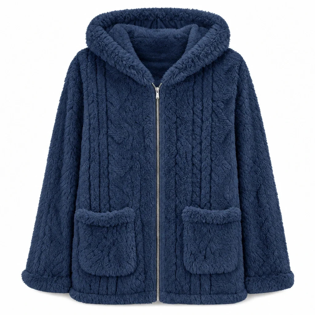 💖Black Friday Mega Deal – 50% off!💖 ❄️Women's Casual Plush Solid Color Cardigan🧸